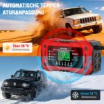 YDBAO 15A Autobatterie Ladegerät 12V mit LCD Display – Intelligentes Schnellladen für alle Batterietypen – Bild 5