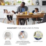 Kinderkraft SIENNA 2-in-1 Hochstuhl mit Holzbeinen – Kinderhochstuhl ab 6 Monate bis 4 Jahre – Bild 8