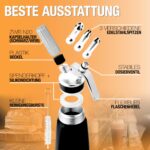 Thiru Sahnesyphon 500 ml mit 3 Edelstahltüllen – Profi-Sahnespender für Desserts & Espuma – Bild 4