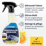 LICARGO® Innenraum-Reiniger Set mit 6x Mikrofasertücher & 500ml Reiniger – Cockpitpflege für Auto – Bild 4