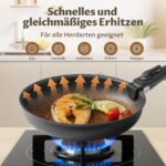 Fadware 3-teiliges Pfannenset mit abnehmbarem Griff – Stapelbar für alle Herdarten – Bild 7