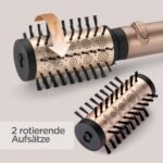 BaByliss Big Hair Dual AS952E Rotierende Warmluftbürste mit Ionen-Technologie – 650 W, 40 mm & 50 mm Aufsätze für Volumen & Glanz – Bild 2