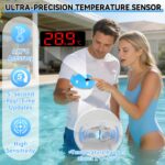 AearKing 3-in-1 Pool Bluetooth Lautsprecher – Thermometer, RGB Licht & Stereo Sound IP68 – Bild 2