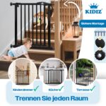 Kidiz Treppenschutzgitter 88–94 cm – Sicherheitsgitter ohne Bohren für Kinder & Hunde – Bild 5