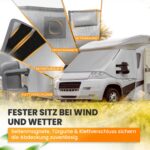 NATURIZ® Frontscheibenabdeckung für Fiat Ducato – Thermomatte mit Sonnenschutz für Wohnmobile – Bild 6