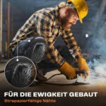 Thunderbolt® Knieschoner Elite Serie III – Professioneller Knieschutz mit Gelkissen für Handwerk – Bild 5