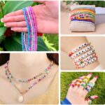 Dazhqp Perlenset 45000 Perlen mit 144 Farben – DIY Armbandset für Kinder & Erwachsene – Bild 5