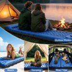 JATEKA Aufblasbare Isomatte 12 cm – Ultraleichte Camping Luftmatratze mit Fußpumpe – Bild 8