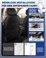 SMOQIO Rückenlehnenschutz 2er Set mit Aufbewahrungstasche – Autositzschutz für Kinder – Bild 6