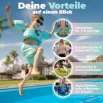 KIDVERSE Schwimmweste Kinder 3-6 Jahre – Geprüfte Schwimmlernhilfe mit integrierten Schwimmflügeln – Bild 2