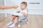 PandaEar Babystuhl Sitzerhöhung – Tragbarer Booster Hochstuhl mit Sicherheitsgurt – Bild 8
