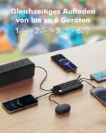 Charmast 20000mAh Powerbank mit 22,5W – 6 Geräte gleichzeitig laden – Bild 3