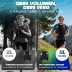 SASMO Sports Laufweste Damen & Herren – Ultraleicht, atmungsaktiv mit 8 Taschen – Bild 5