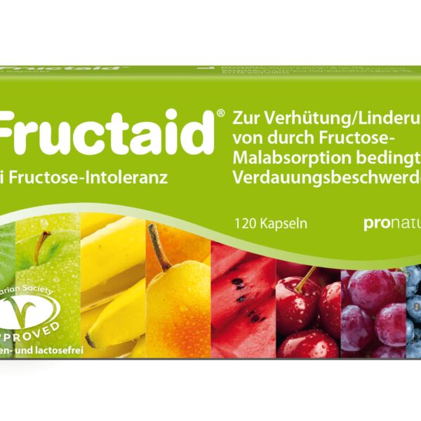 Fructaid 120 Kapseln – Enzympräparat für Fructose-Intoleranz & Malabsorption