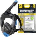 Cressi Bali Vollgesichtsmaske – CO2-sichere Schnorchelmaske mit Kamerahalterung für Erwachsene