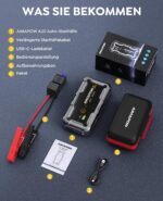 AIMAPOW 12V Starthilfe Powerbank 8000A – Tragbarer Auto-Starter für PKW, SUV & Motorrad – Bild 7