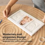 KeaBabies Hand- und Fussabdruck Set mit Holzrahmen – Personalisiertes Andenken für Neugeborene – Bild 6