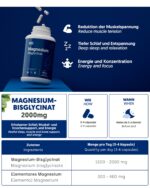 Magnesiumbisglycinat 2000 mg – 250 Kapseln hochdosiert für Schlaf & Energie – Bild 6
