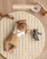 Blissful Diary Spielbogen Baby 85x85 cm – Activity Decke mit 6 abnehmbaren Spielzeugen – Bild 5