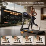 LONTEK Klappbares Laufband mit 15% Steigung & 3,0-PS-Motor – Heimtraining bis 160 kg – Bild 3