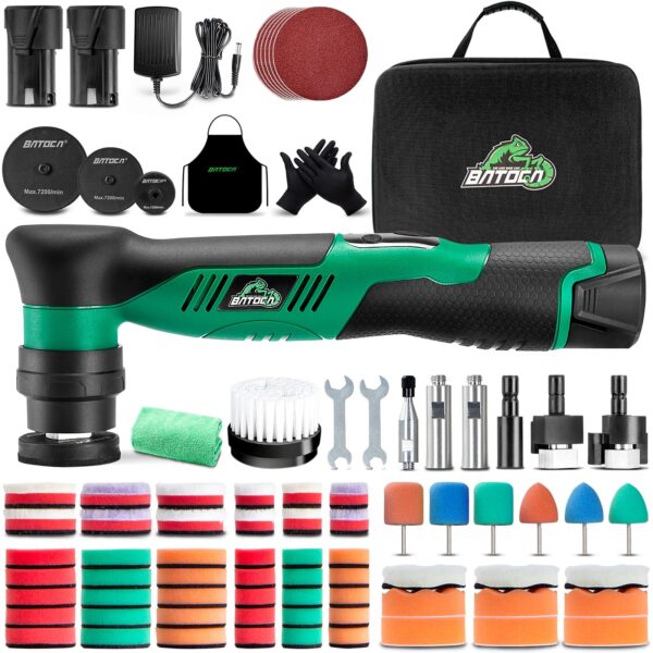 BATOCA S5 Mini Akku Poliermaschine – 3-in-1 Rotations- & Exzenterpolierer für Autodetailing