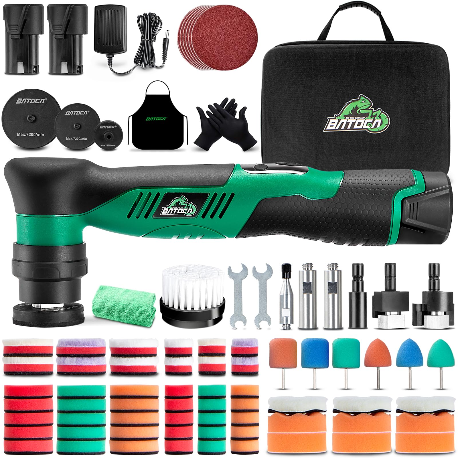 81vpAFr7ynL._SY1600_.jpg BATOCA S5 Mini Akku Poliermaschine – 3-in-1 Rotations- & Exzenterpolierer für Autodetailing – Bild 1