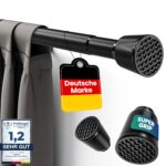 Gardinenstange ohne Bohren 260–350 cm, Ø 32 mm – Teleskopstange für Vorhänge & Dusche