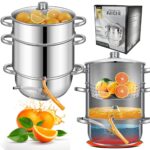 KARL HAUSMANN Dampfentsafter 5L Edelstahl – Saftherstellung für alle Herdarten