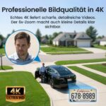 aosu 4K 8MP Solar-Überwachungskamera mit 360° PTZ & Farb-Nachtsicht – WLAN Aussenkamera ohne Abo – Bild 3