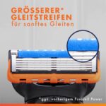 Gillette Fusion5 Power Rasierklingen für Herren, 8er Pack – Gründliche & komfortable Nassrasur – Bild 3