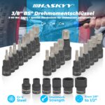HASKYY Drehmomentschlüssel Set 3/8" 5-60 Nm – Professionelles Werkzeug für Motorrad & Auto – Bild 6