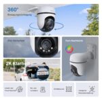 Tapo C51A 2K WLAN Überwachungskamera Aussen – 360° Schwenk mit Personenerkennung – Bild 2