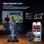 Sportstech sWalk Lite Plus – 2-in-1 Klappbares Laufband bis 12 km/h mit App-Steuerung – Bild 4