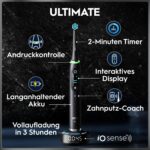 Oral-B iO Series 10 Elektrische Zahnbürste Schwarz – Intelligente Zahnpflege mit iOSense – Bild 4