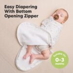 3er-Pack KeaBabies Pucksack 0-3 Monate mit Reissverschluss – Bio-Baumwolle Wickeltuch – Bild 2