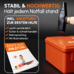 Erste-Hilfe-Kasten DIN 13157:2021 mit Wandhalterung – Verbandskasten für Betrieb & Haushalt – Bild 5