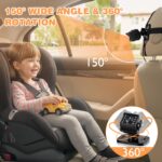 Zacro Baby Autospiegel 1080P HD mit Nachtsicht – Rückbank Monitor USB-C – Bild 4