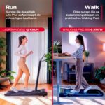 Sportstech sWalk Lite Plus – 2-in-1 Klappbares Laufband bis 12 km/h mit App-Steuerung – Bild 3
