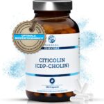 QIDOSHA CDP Cholin 250mg Kapseln – 180er Apothekerglas, vegan & deutsche Fertigung