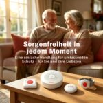 RenseCum Hausnotruf 4er-Set mit WLAN – IP55 wasserdicht, ABO-frei, App-Benachrichtigung für Senioren – Bild 9