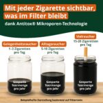 CocoFilter® Zigarettenfilter AntiTox 1250er Set – Mikroporen-Filter für 7,5-8 mm – Bild 2