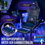 ELITESEATS Gaming Stuhl Ergonomisch – 4D-Armlehnen, Fusssstütze & 150 kg Belastbarkeit – Bild 7