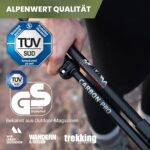 Alpenwert Teleskop-Wanderstöcke Carbon-Aluminium – TÜV geprüft für Damen & Herren – Bild 7