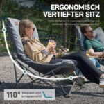 EVER ADVANCED Luxus Campingstuhl XXL 180kg – Übergrosse Sitzfläche mit Hochlehne für maximalen Komfort – Bild 6