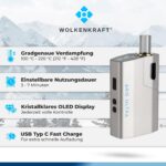 WOLKENKRAFT ÄRiS ULTRA Premium Vaporizer Gun Metal – Titankammer & ECA-Technologie – Bild 2