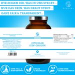 QIDOSHA CDP Cholin 250mg Kapseln – 180er Apothekerglas, vegan & deutsche Fertigung – Bild 3