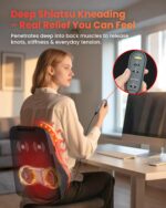 COMFIER Shiatsu Nackenmassagegerät mit Wärme – 8 Massageknoten für Rücken & Schultern – Bild 4