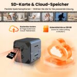 javiscam 4K Mini Überwachungskamera mit 2800mAh Akku – WiFi Innenkamera mit Nachtsicht – Bild 7