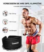 DMoose Dip-Gürtel mit 36" Stahlkette – Gewichtsgürtel für Krafttraining & Klimmzüge – Bild 2