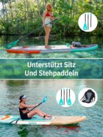 Niphean Stand Up Paddling Board 335cm – Aufblasbares SUP für Familien mit 250kg Tragkraft – Bild 9